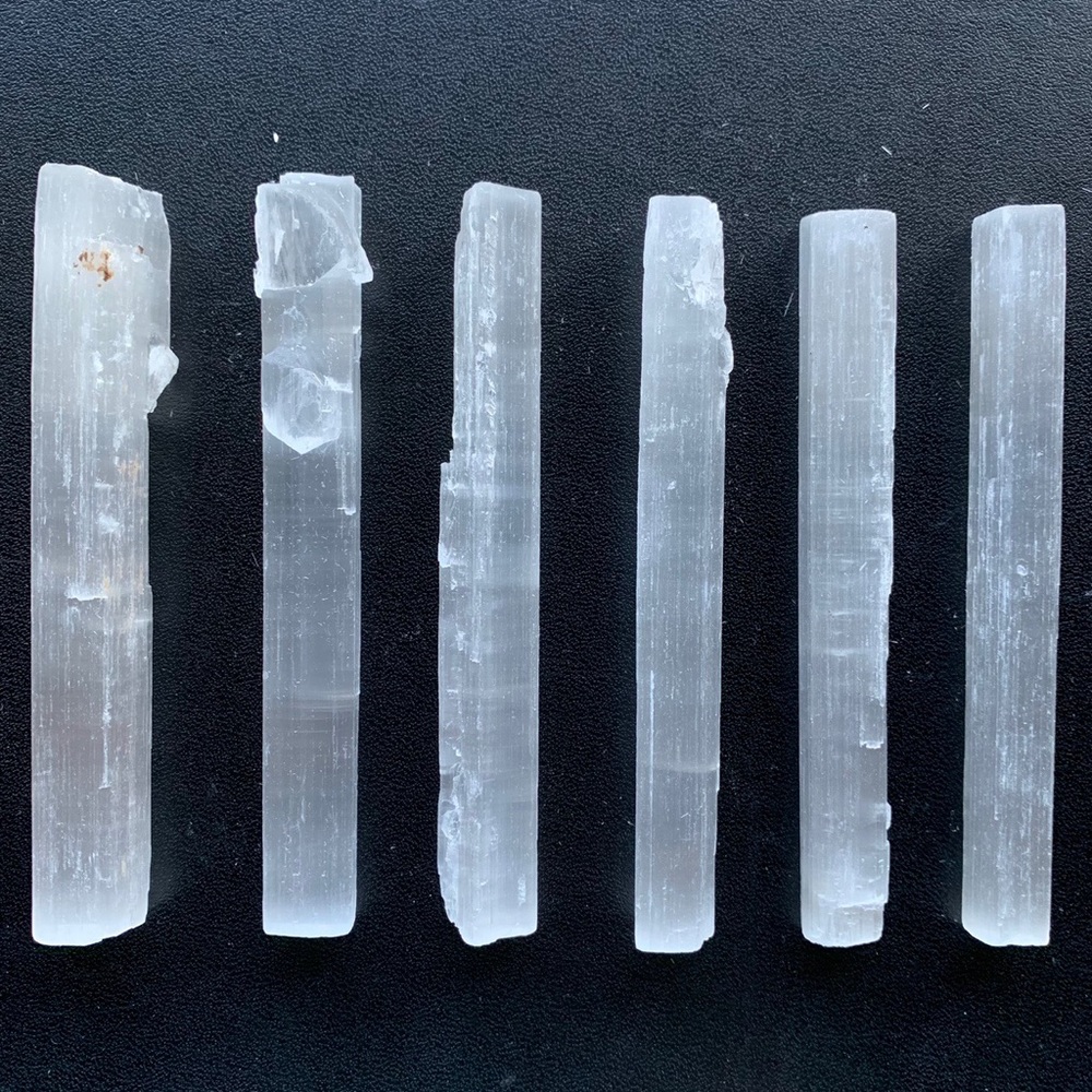 LUNARCRATE 1 pc selenite wand (just over 5”)